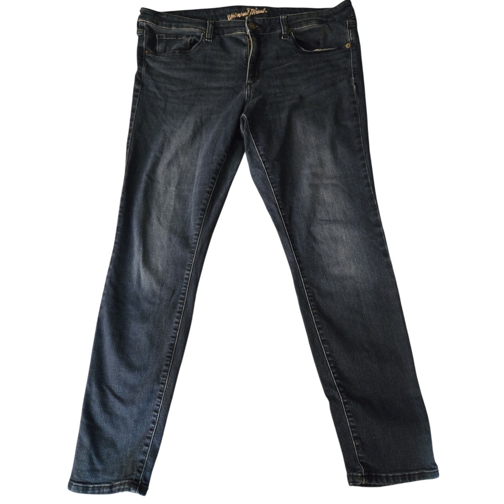 Universal Thread Mid Rise‎ Skinny Dark Wash Stretch Jeans Size 16 33x29